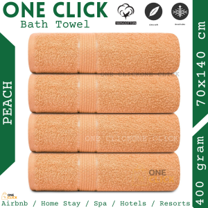 Diamond White- Bath Towel Grey Adult - 70x140 cm - 400-500grams - "Fresh Ready Stock" - High Absorbency Natural Cotton Tuala