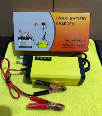 Charger aki 2A-3A 12V Mobil Motor Casan Aki Carger Aki Alat Cas UPGRADESMART BATTERY CHARGER 30AH