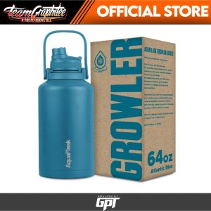 Aquaflask Growler Wide Mouth with Sport Lid Vacuum Insulated Stainless Steel Drinking Water