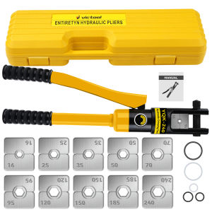 Kìm bấm cos thủy lực dây điện 16-240mm²kìm ép cos thủy lực YQK-240kìm ép cốt lục 12Tkìm thủy lực 10 bộ khuôn ép