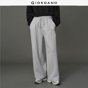Giordano Men Fleece lined elastic waist sweatpants Free Shipping 12115053