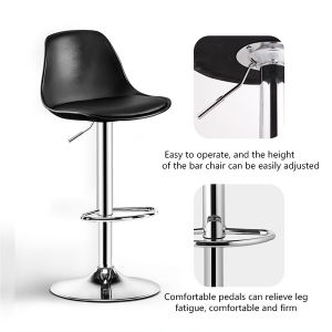 2pcs Bar Chair High Sale Modern High Chair Bar Counter Bar Stool High Chair Rotating Band Pedal Bar Stool High Chair