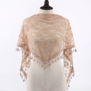 GENENIC Sun Protection Lace Scarf with Tassel Colorful Printed  Wraps Cute Hair Band Flower Triangle Headband Girls