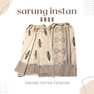 Sarung Anak Instan Praktis Motif Sarwon / Sarung Celana sarwon katun Usia 2-13 tahun