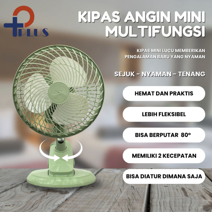 Pplus Kipas Angin Multi Fungsi Jepit Meja Duduk Dinding Tembok