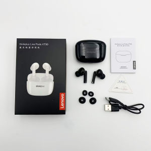 Lenovo Thinkplus XT90 Bluetooth Wireless Headphones Invisible in-ear Earphone Smart Noise Reduction for All Phones and Computers