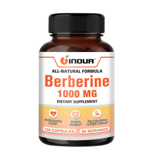 Berberine HCl 1000mg Capsules Supports Glucose & Lipid Balance Cardiovascular Health Immune Function Dietary Supplement