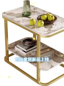 🌟SG STOCK🌟Sintered stone bedside table small apartment coffee table living room small table sintered stone coffee table light luxury coffee table