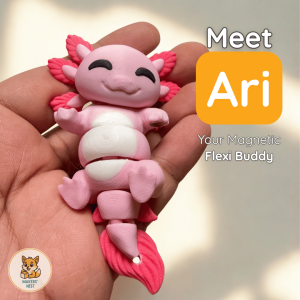 MagnaMates – Ari the Axolotl Magnetic Flexi Collectible Gift