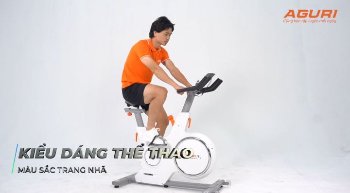 [Hình ảnh thật] Xe Đạp Tập Gym Tại Nhà AGURI AGS-211 Thiết Kế Sang Trọng, Chạy Êm, Không Tiếng Ồn, Xe Đạp Tập Thể Thao Leo Núi AGURI VIỆT NAM