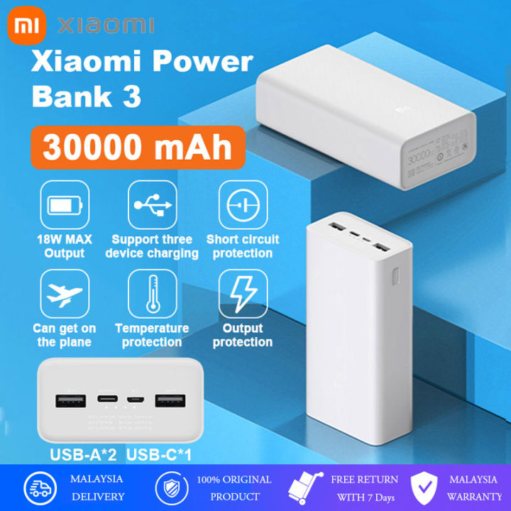 Xiaomi Mi PowerBank Fast Charging 30000mAh QC Power Bank USB
