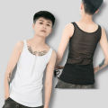 ทอมบอยสายเดี่ยวทรงเข้ารูปสำหรับผู้หญิงเสื้อกล้ามเข้ารูปเสื้อกล้ามทรานส์ที่รัดหน้าอกทอมบอยสำหรับ S-6XL นมใหญ่. 