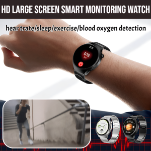 HD Large Screen Smart Monitoring Watch Waterproof Sport Smartwatch Blood Oxygen Detection Heart Rate Detection Sleep Detection Exercise Detection