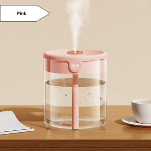 Ready Stock 2L Dual Spray Mist Humidifier Nozzle Aroma Air Purifier Low Noise LED Night Light Ultrasonic Atomization Antibacterial Smart Intelligent Sensor Household Bedroom Office USB Charge Multifunctional Large Capacity Portable Face Hydrating Skin