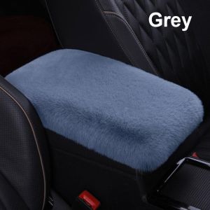 【Fast Shipping】 Soft Furry Plush Armrest Box Pad Cover Center Console Box Armrest Pad Cushion Universal Women Car Accessories LZC-Plush-Car-Armrest-Cushion