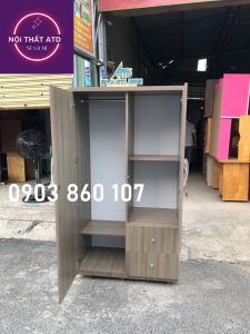 Tủ quần áo gỗ công nghiệp cao cấp giá rẻ rộng 1m sang trọng chắc chắn