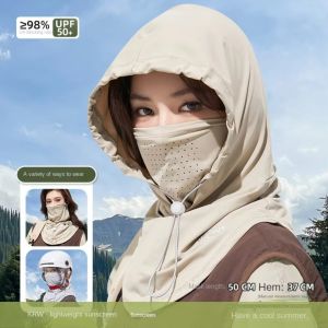 LUXERY Anti-UV Ice Silk Sun Hat Breathable Adjustable Sunscreen Hat Fashion Quick Drying Sunshade Cap Outdoor Sports