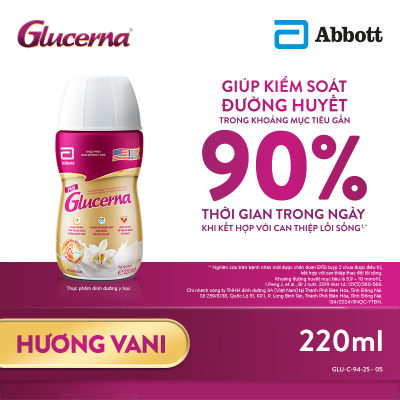 Thùng 30 chai sữa nước Glucerna 220ml Mẫu mới