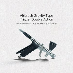 2026 Airbrush Kit Double Action Freely Adjustable Between Large Areas) Spray and Fine Spray for Art Model Painting Motorcycle Paintin