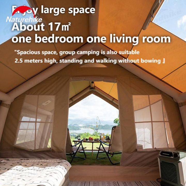 Naturehike%20AIR%20Series%2017.2%20Camp%20Inflatable%20Tent%20Luxury%20Extra%20Large%2017.2m%C2%B2%20Air%20Inflatable%20Waterproof%20Breathable%20Outdoor%201%20Bedroom%201%20Living%20Room%20-%20Image%204