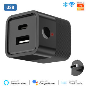 Tuya Không Dây Wifi Bộ chuyển đổi điện USB Để Loại C cổng kép Loại C Để hỗ trợ USB Ứng Dụng Điều Khiển Từ Xa Cho Alexa Google Nhà cuộc sống thông minh