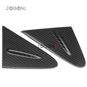 OnlyF U 2Pcs Real Carbon Fiber Exterior Car Front Window Triangle Panel Cover Trim Accessories For Toyota GR Corolla 2023 2024 2025 B8T9H