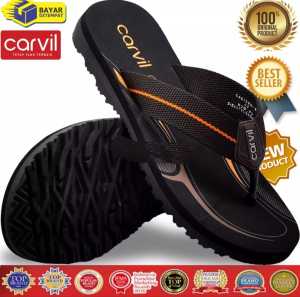 GRATIS ONGKIR SANDAL JEPIT CARVIL PRIA TERMURAH TERLARIS UK 33-44 PREMIUM GOLD