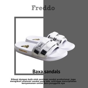 Sandal Pria Full White Slide Simple Flip Flop Ringan Slip Slop Baxa.Sandals