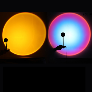 ชุด (Set) ถุงไฟพระอาทิตย์ตก ไฟโรเซ่ ไฟ Sunset โคมไฟโปรเจคเตอร์ RGB LED ปรับปรุงเป็น 16 สี 🌈🔮