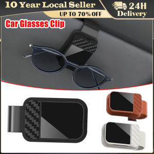 Car Visor Eyeglass Clip Carbon Fiber Press To Open Multicolor Glasses Holder for Car Interior Accessory Car Glasses