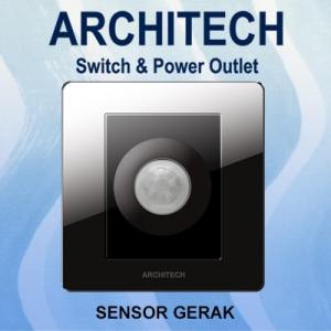 Architech Diamond V16-K23 BLACK Sakelar - Saklar Lampu Sensor