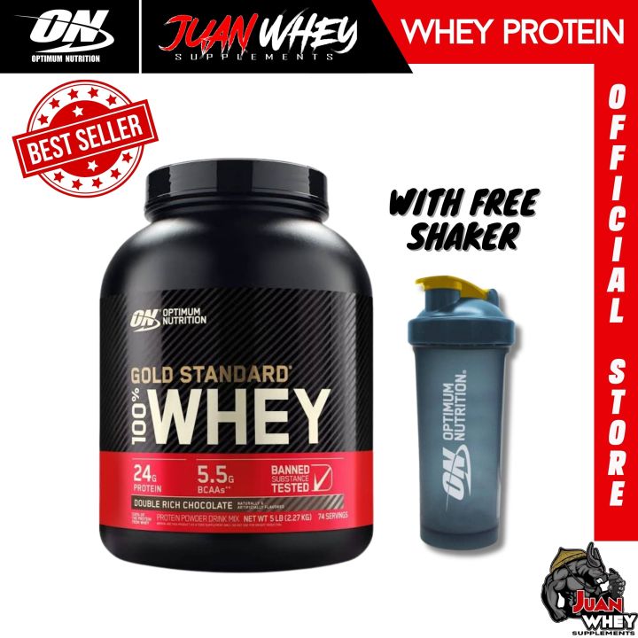 OPTIMUM NUTRITION GOLD STANDARD 100% WHEY | 2LBS OR 5LBS PROTEIN POWDER ...