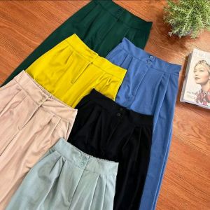 celana kulot highwaist jennie knit pants celana panjang wanita pinggang karet casual kantor