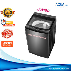 Mesin Cuci 1 Tabung AQUA AQW 1000 F Pillow Drum Full Otomatis Hijab Series Jumbo 10 KG