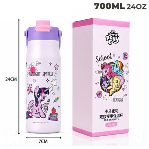 HoneyLion - My Little Pony Vacuum Cup 700ml 316L Stainless Steel Direct Drink Bottle BPA Free Portable Tumbler