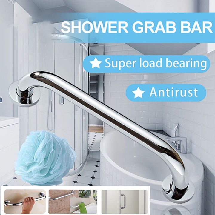 Towel Grab Bar High Quality Stainless Steel Holder Wall Bar Handle Bathroom Home Room Bath