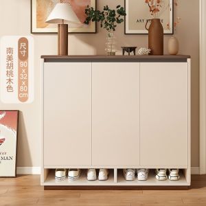 Shoe Rack Home Doorstep Multi Layer Entrance Cream Style Shoe Cabinet Simple Storage Cabinet With Large Capacity Rack Kasut Kabinet Storan 奶油风鞋柜