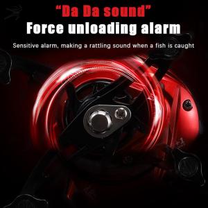 DP👓🧤🎾 Casting Rod To Fight The Black Road Ya Fishing Reel Magnetic Double Brake Teardrop Wheel Anti-Frying Line Long-Distance Casting Road Ya Wheel Teardrop Wheel