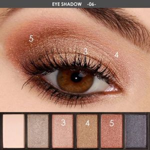 6 Colors Nude/Smoky Eyeshadow Palette