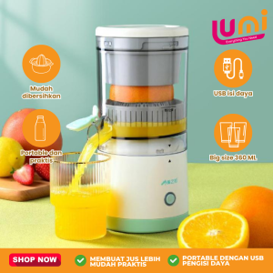 LUMI Blender Mini Juicer Portable USB Alat Penghalus dan Peras Buah Otomatis Multifungsi Automatic Blander Jus Tanpa Ampas