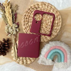 Hard Case Silikon Kompatibel Untuk Oppo Find N3 Flip Slim Matte Silicon Sandstone