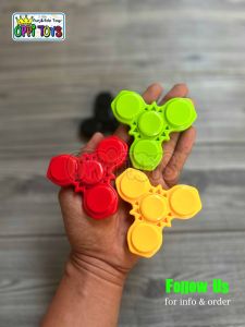 Fidget Spinner Plastik Warna Mainan Anak Dewasa Hand Spinner Anti Stres Relaksasi Putar Murah