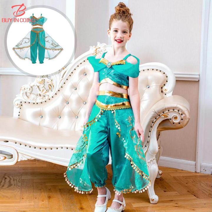 BC Girls Jasmine Princess Dress Children Aladdin Princess Costume Kids Halloween Party Cosplay Costume Dress Childrens Jason Costume Lazada Lazada PH