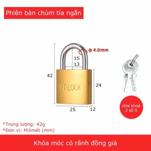Ổ khóa bấmsiêu bền Ổ khóa cửa bấm tri vàng theo công nghệ Nhật Bản chịu lực cực kỳ chắc chắn -Aeneas Shop