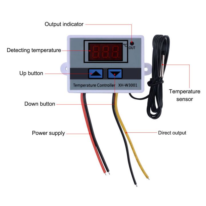 RCYAGO LED Digital 220V Thermostat Temperature Controller