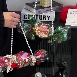 Christmas Eve Handbag Handmade diy Material Package   Christmas Gift for Best Friend Christmas Candy Bouquet