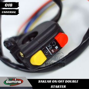 SAKLAR ON OFF CUSTOME DOUBLE STARTER KANAN WARNA UNIVERSAL