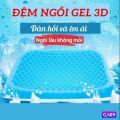 Đệm ghế đàn hồi Gel Silicon 2 lớp 3D lót ghế văn phòng, đệm ghế ô tô silicon 3D 2 lớp thiết kế tổ ong thoáng khí, đàn hồi êm ái, ngồi lâu không mỏi. 