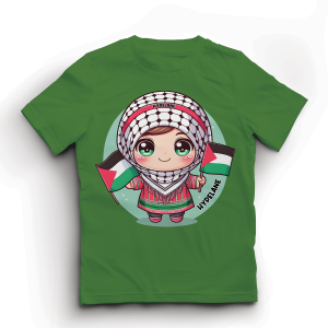 Baju Kaos Anak Perempuan Palestina Lucu Import Usia 1 - 10 Tahun - Hypelane Kids - DTF
