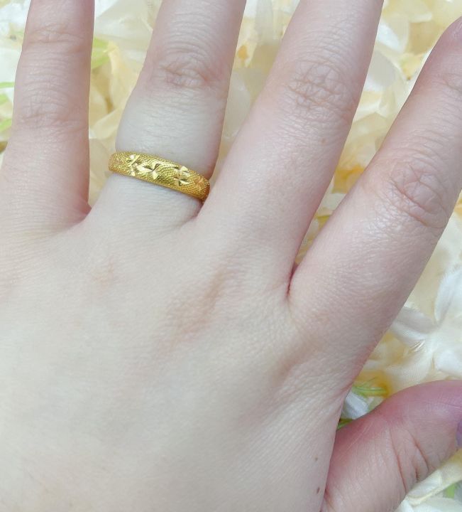 Ring 10k gold for women NON TARNISH Lazada PH